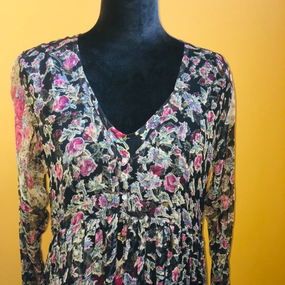 PRICE IS FIRM!  STUNNING Floral 2-Piece Maxi Dress Set - Picture 1 of 13